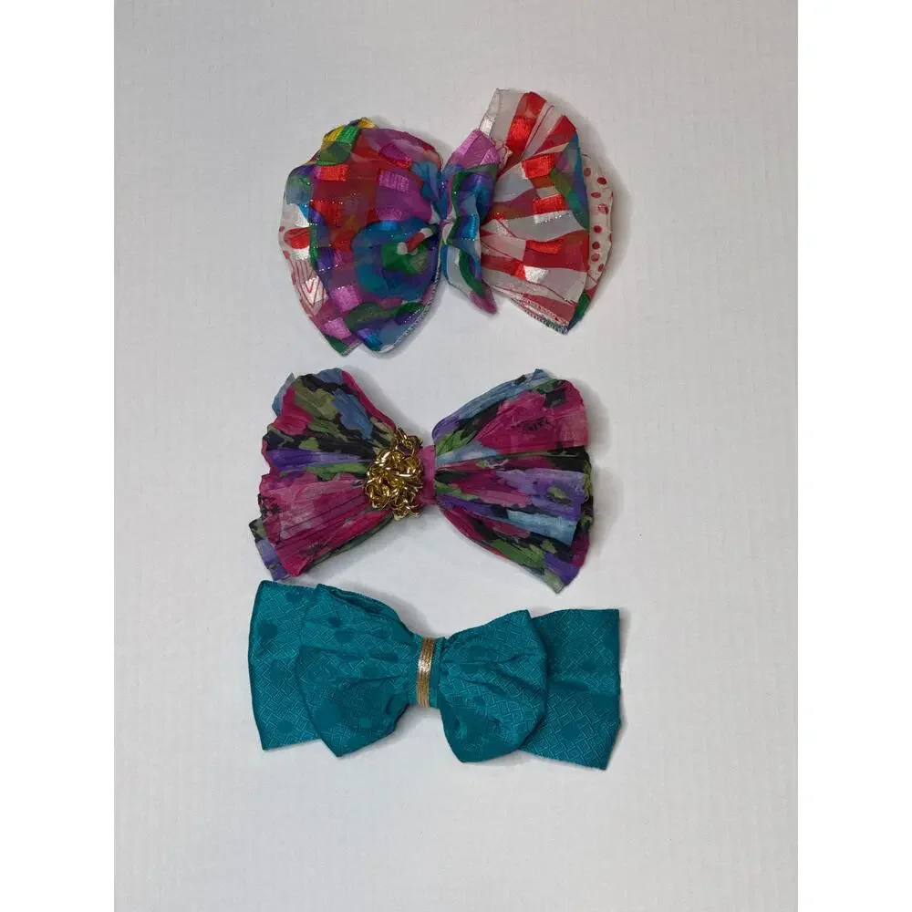 Vintage Kerri Kahn New York Hair accessories &  2 others hand made, bundle of 3